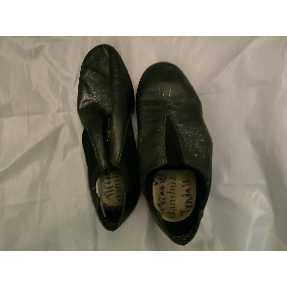 Pre-Owned Dance Shoes Jazz Danz N Motion 9515 Black 6.5M Split Sole